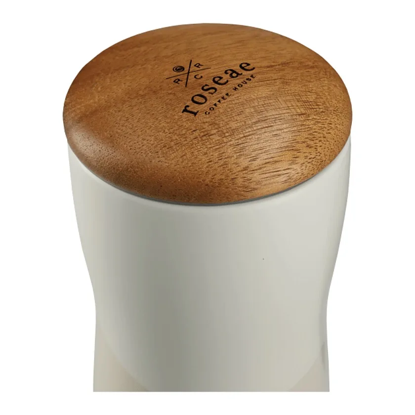 Reno Double Wall Ceramic Tumbler w/Wood Lid 10oz view 4