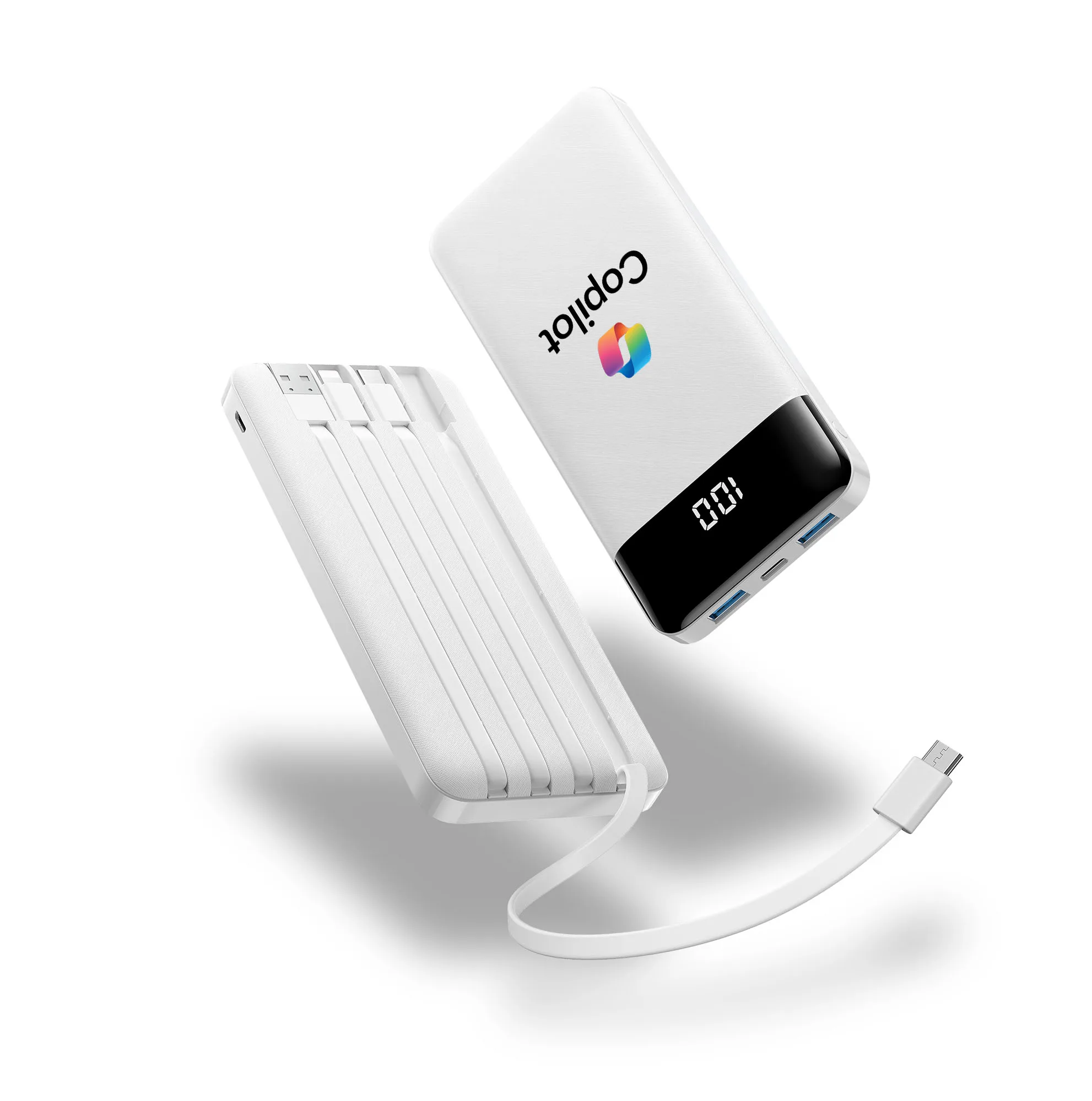 Axiom, Slim 10,000mAh Power Bank with Built-In Cables view 7