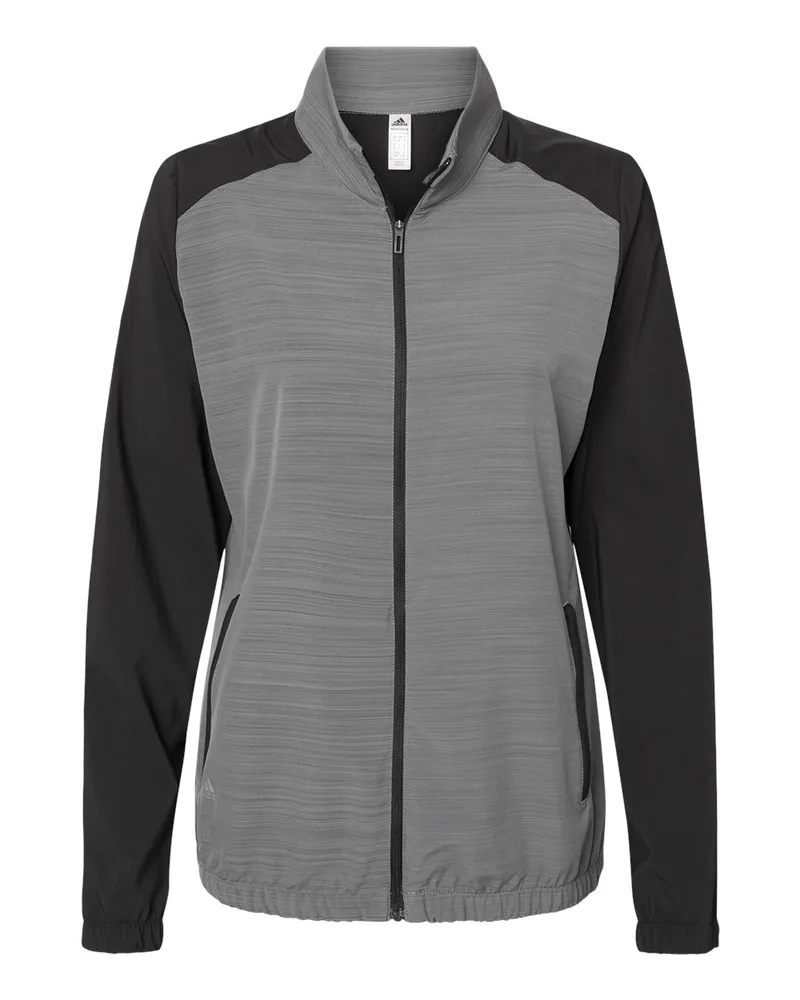Adidas® Women's Heather Block Full Zip Wind Jacket