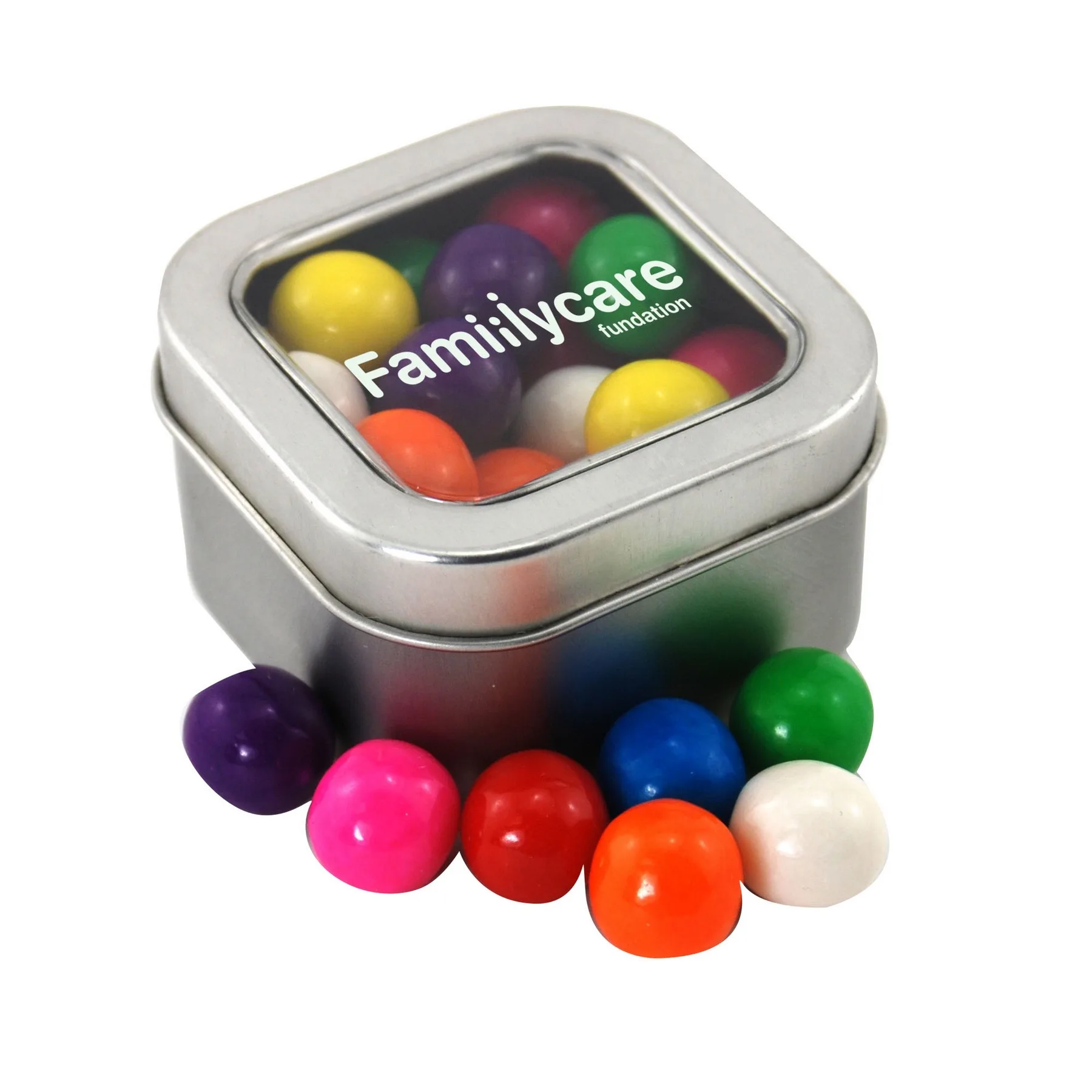 Window Tin w/Gumballs