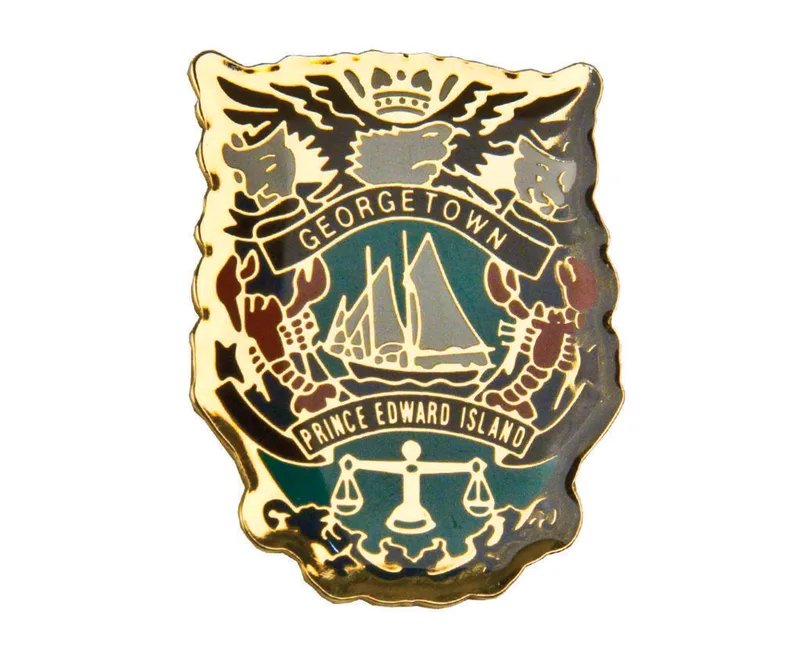 1" Brass Photo Etched Lapel Pin