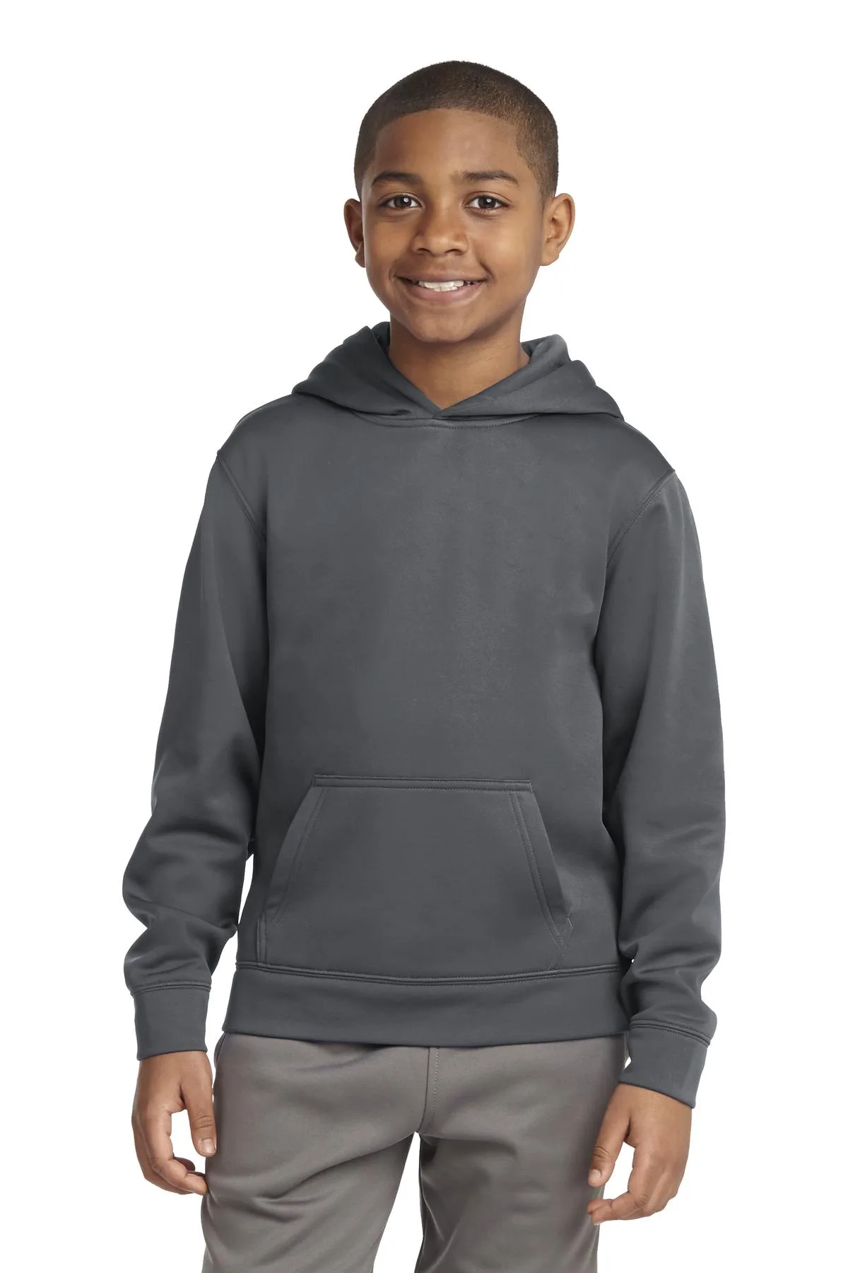 Sport-Tek® Youth Sport-Wick® Fleece Hooded Pullover.