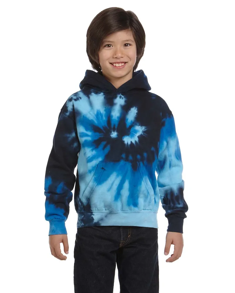 Tie-Dye Youth Pullover Hooded Sweatshirt view 2