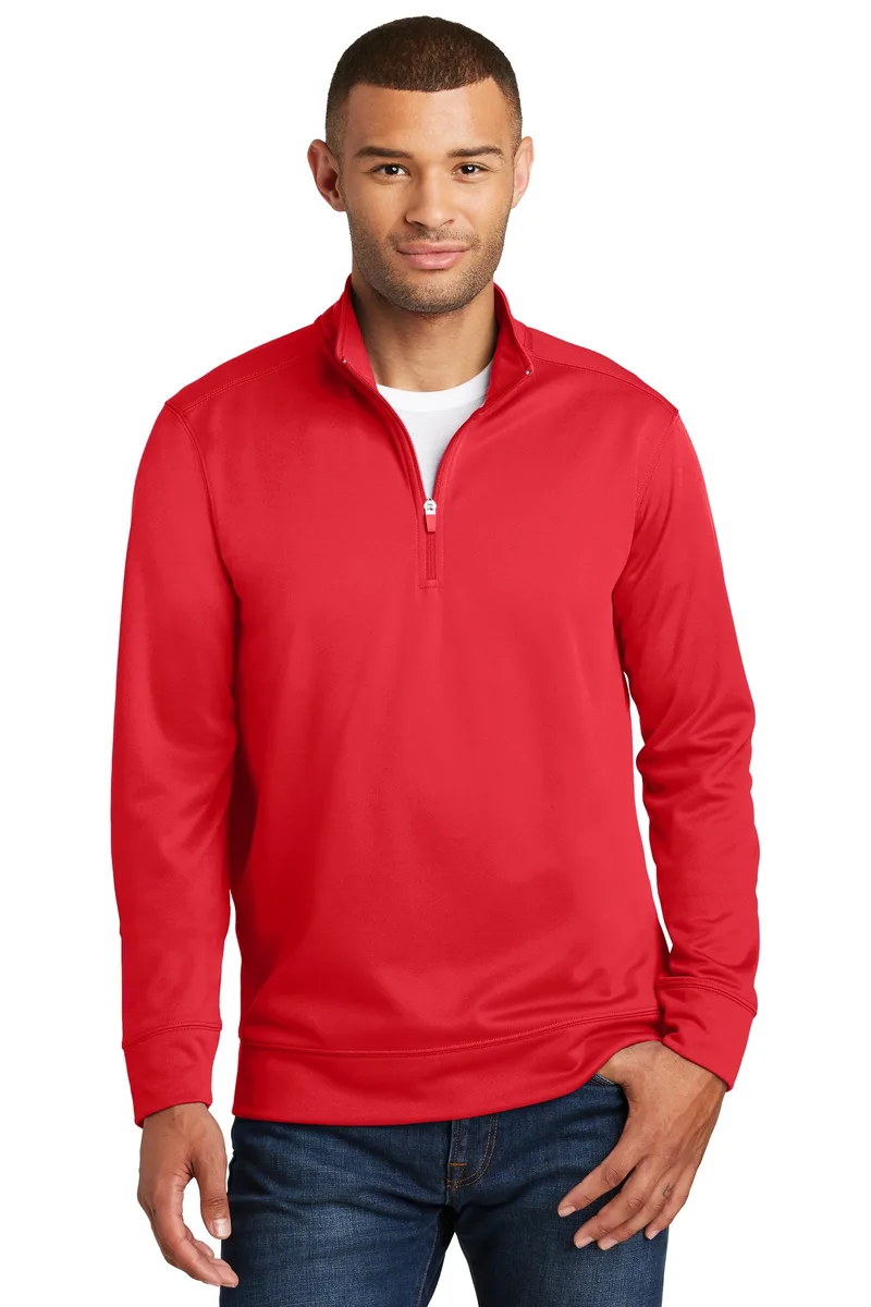 Port & Co™ Performance Fleece 1/4-Zip Pullover Sweatshirt. view 3