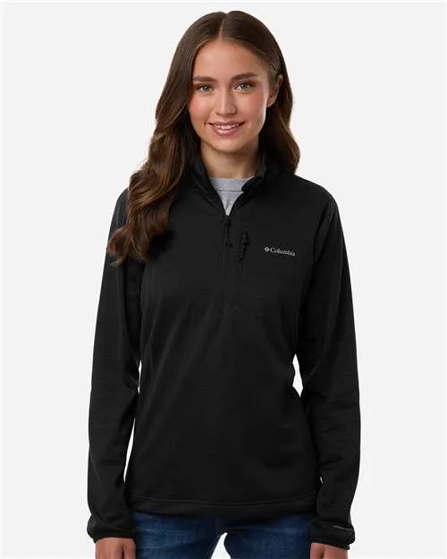 Columbia® Women's Essential Hike™ Grid Fleece Half-Zip Pullover