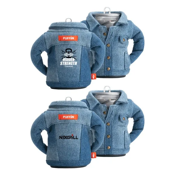 The Denim Can Cooler, By Puffin Drinkwear view 2