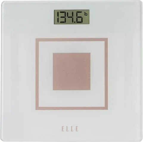 Elle White Bathroom Digital Scale