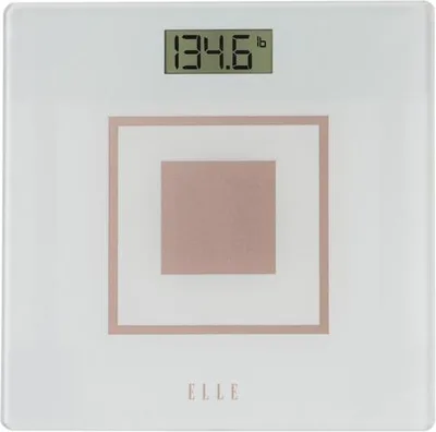 Elle White Bathroom Digital Scale