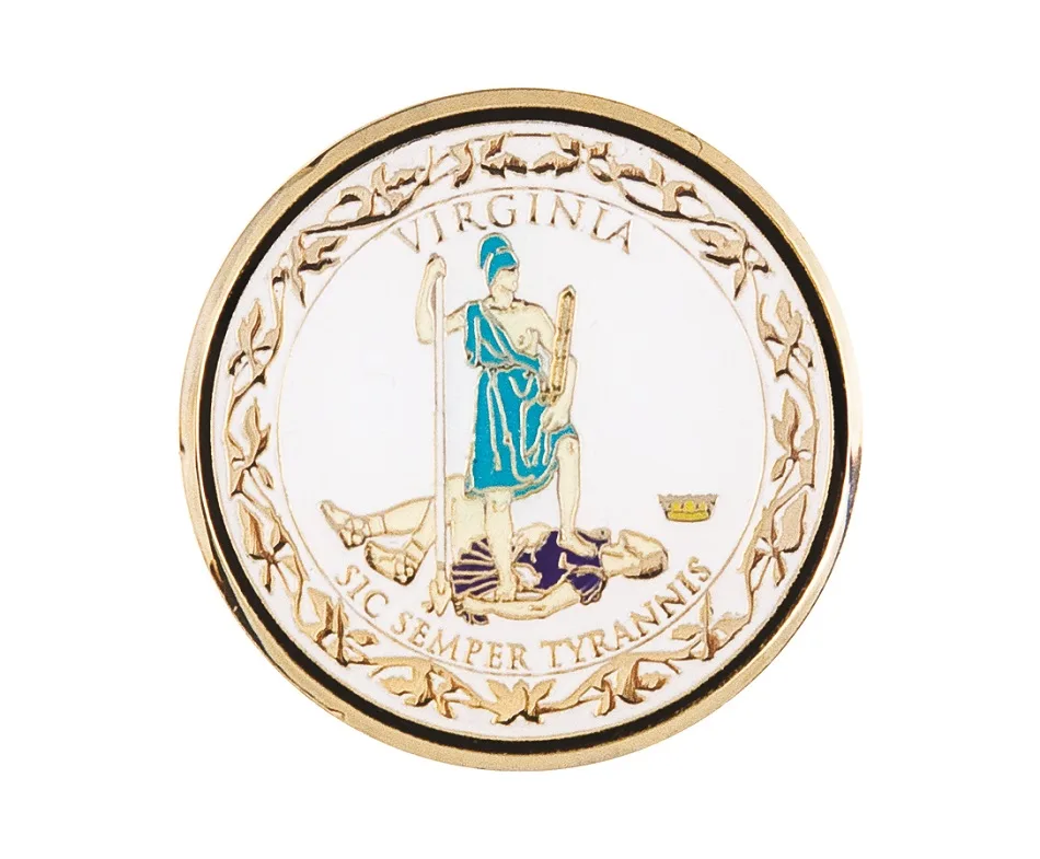 1.75" Challenge Coins - Zinc Core-Gold Plating view 2