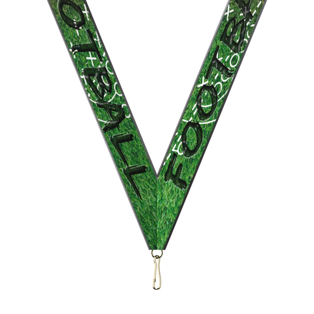 Sublimated Football Neckband w/ Quick Clip (7/8" X 34")