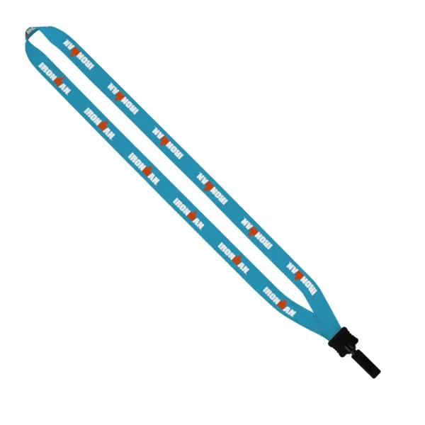 1/2" Dye-Sublimated Lanyard with Plastic Clamshell and Plastic O-Ring view 7