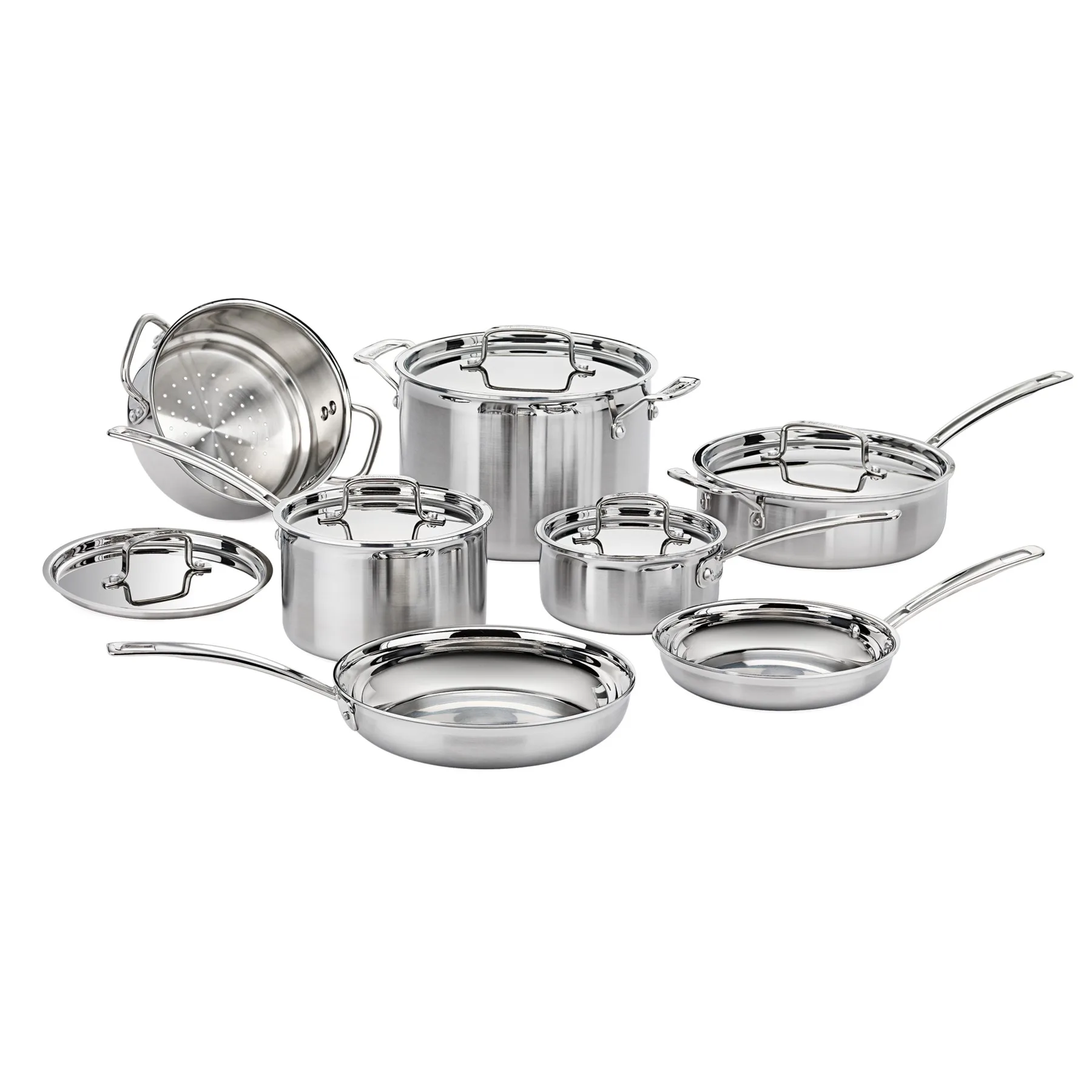 Cuisinart MultiClad Pro Triple Ply Stainless Cookware 12-Piece Set