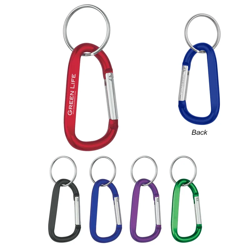 8mm Carabiner With Split Ring view 2