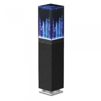 SuperSonic Bluetooth Mini Tower Water Speaker- 6 Multi-Colored LED Lights-2' High