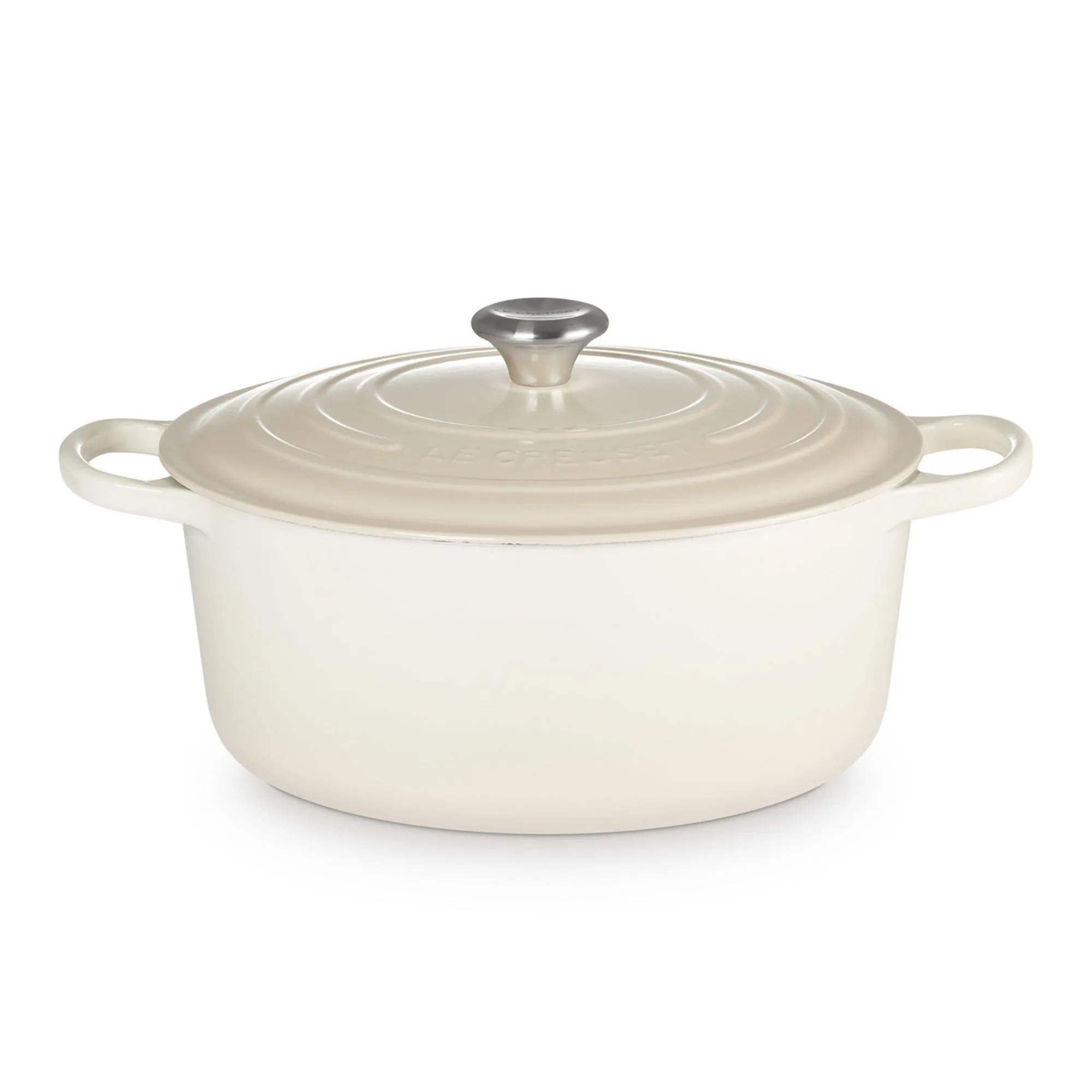 Le Creuset 9Qt Signature Cast Iron Round Dutch Oven Meringue