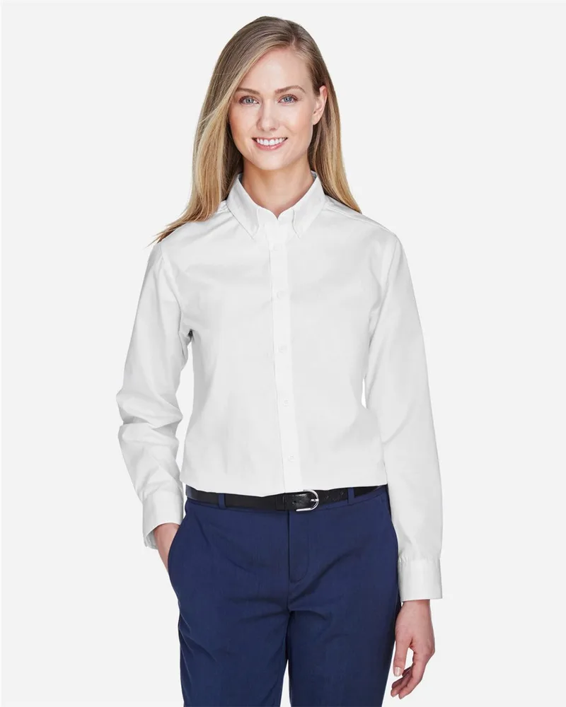 CORE365™ Women's Operate Long-Sleeve Twill Shirt view 2