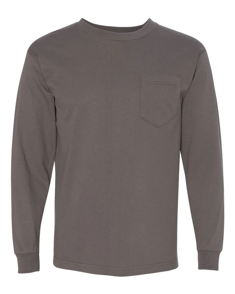 Bayside® USA-Made Long Sleeve T-Shirt w/Pocket view 5