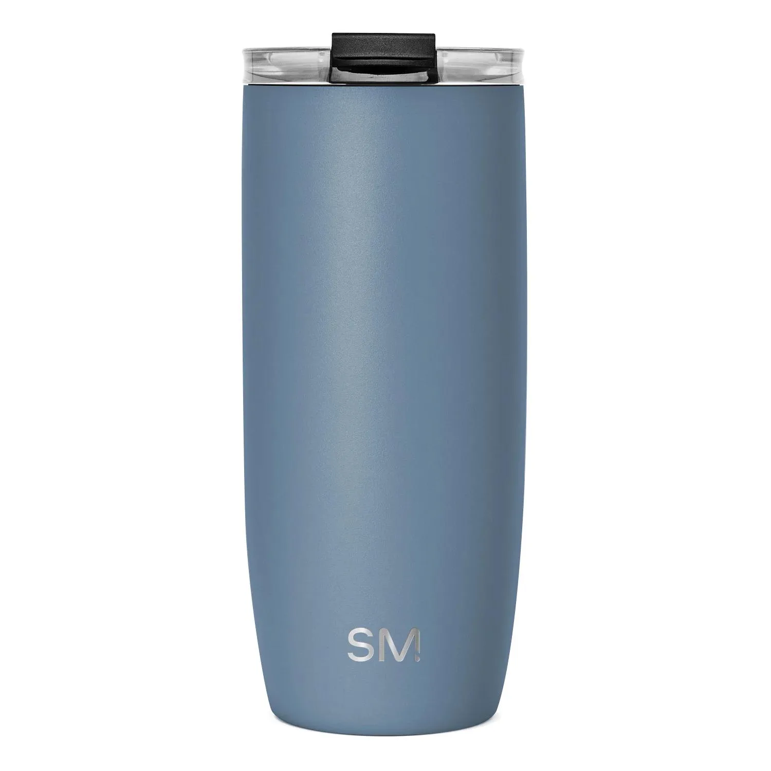 20 oz Simple Modern® Stainless Steel Double-Walled Insulated Voyager Tumbler Clear Flip Lid & Straw view 2