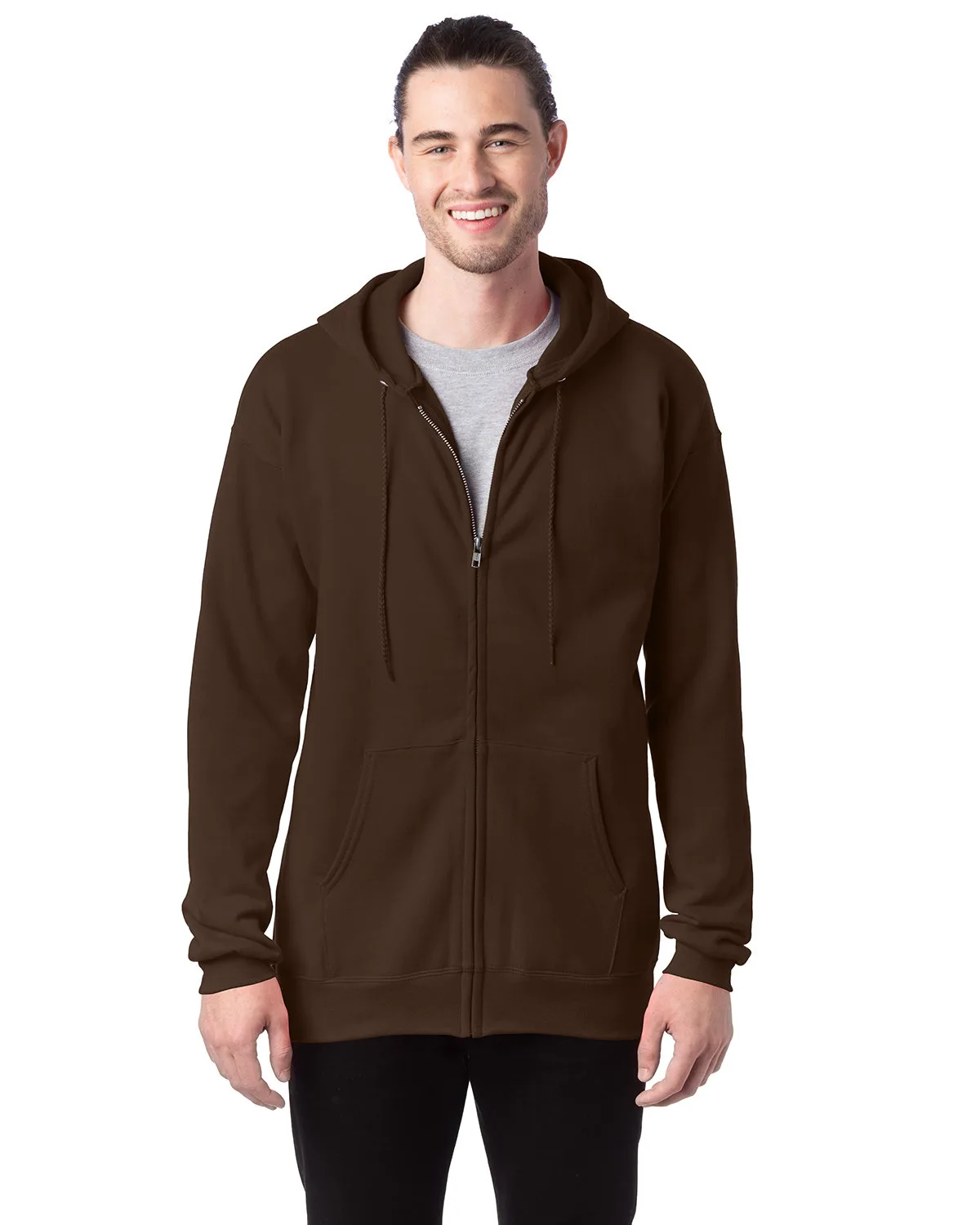Hanes Printables Adult Ultimate Cotton® Full-Zip Hooded Sweatshirt view 4