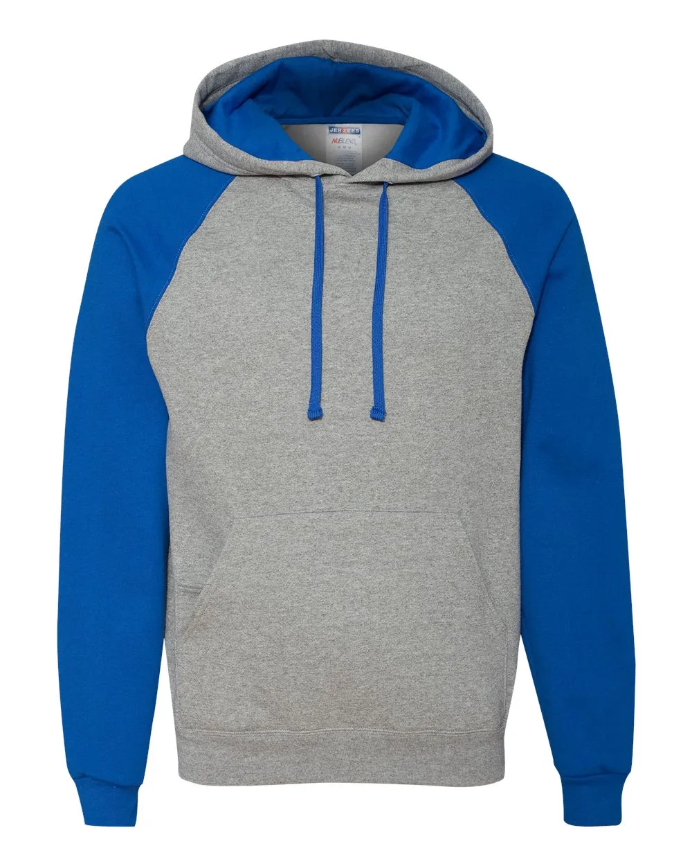Jerzees® Nublend® Colorblocked Raglan Hooded Sweatshirt view 4