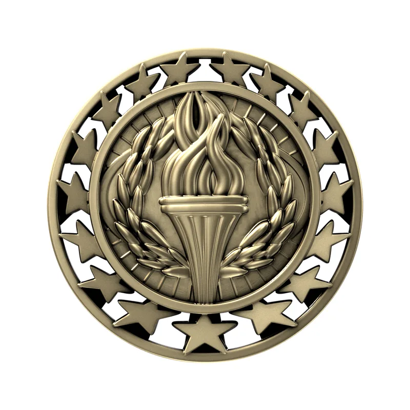 Antique Victory Star Medal (2-1/2")
