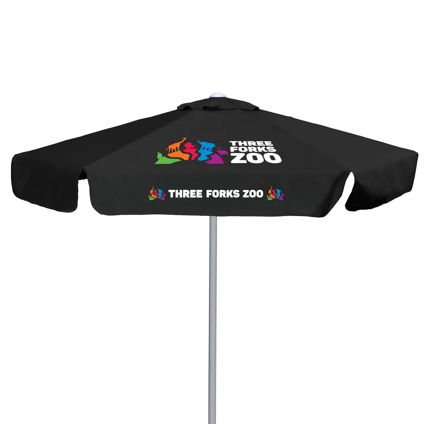 7' E-Z Glide Market Umbrella Kit With Valance (2 Imprints) view 7