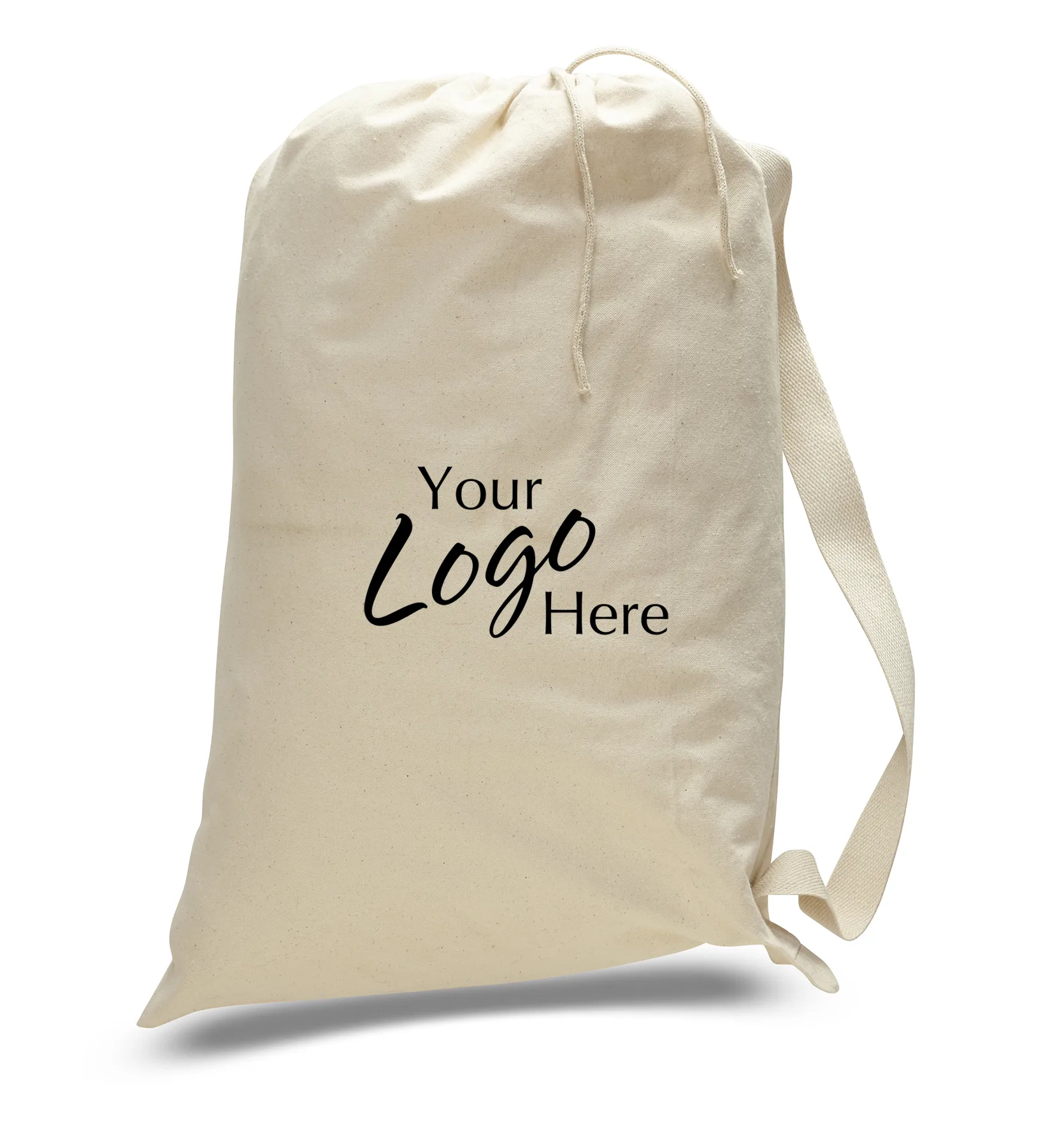 Medium Canvas Drawstring Laundry Bag (19"x27")