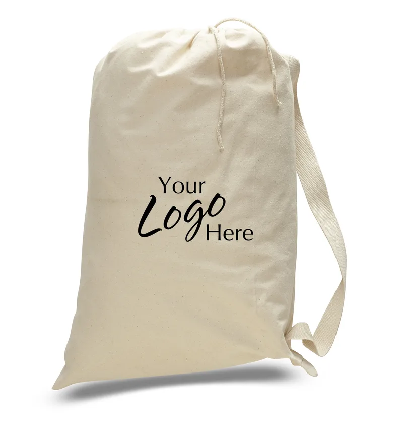 Medium Canvas Drawstring Laundry Bag (19"x27")