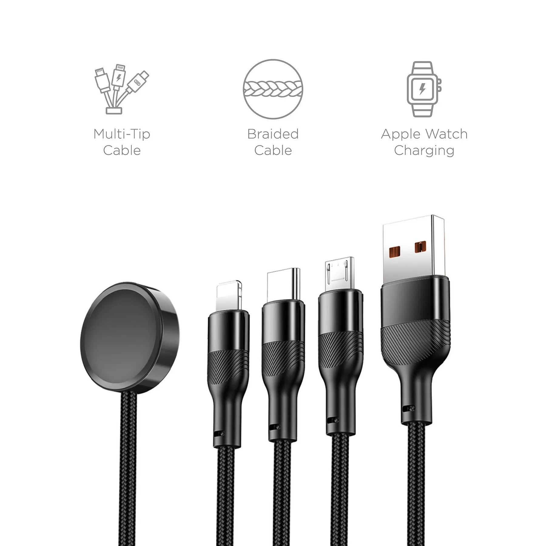 4-in-1 Apple Watch Charging Cable view 3