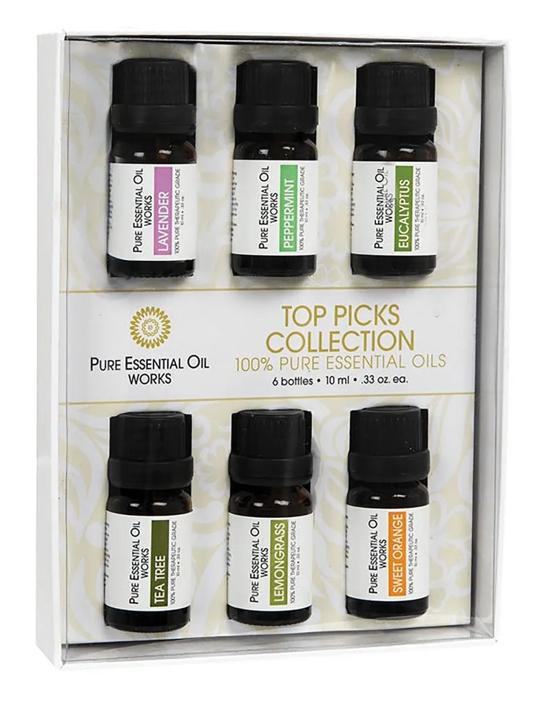 Pure Essential Oil Works Tops Picks 6 Piece Essential Oils