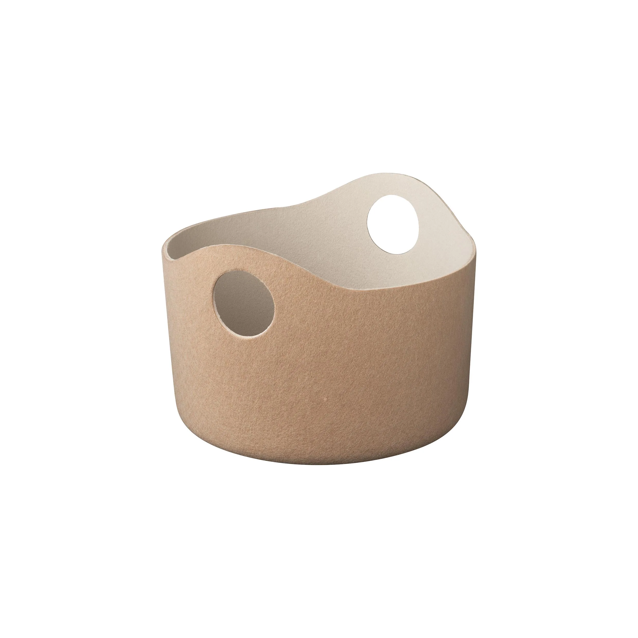 Blomus Tiggy Felt Basket w/Handles - Moonbeam Beige
