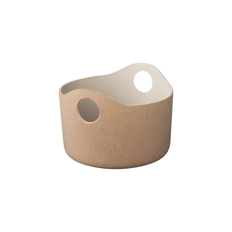Blomus Tiggy Felt Basket w/Handles - Moonbeam Beige