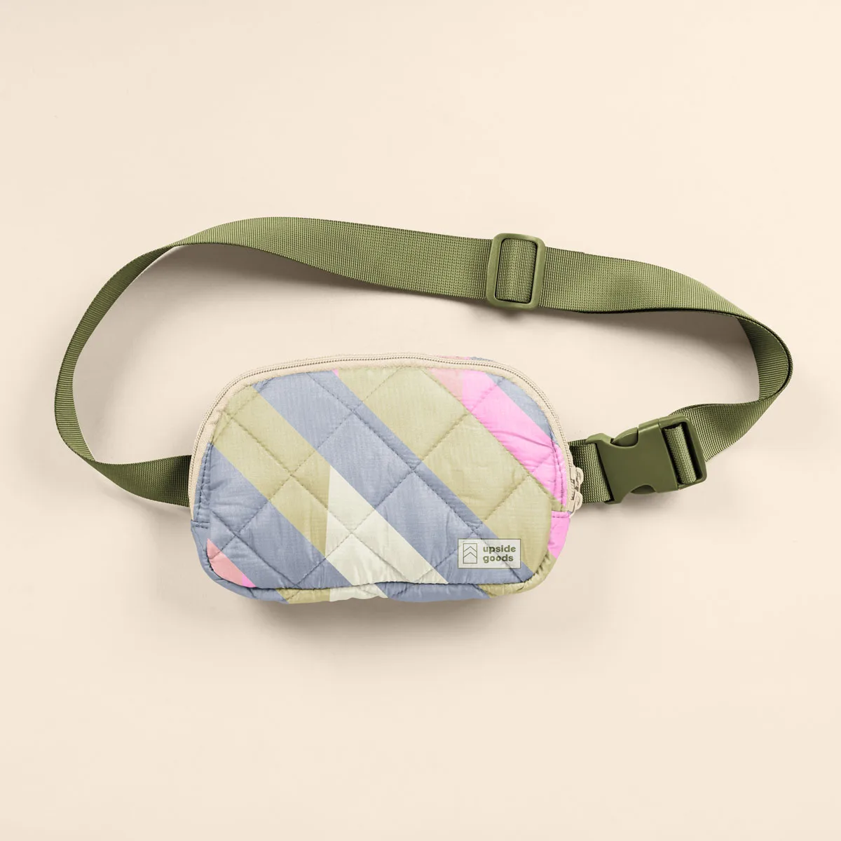 White/Green/Blue/Pink Blank Strap View