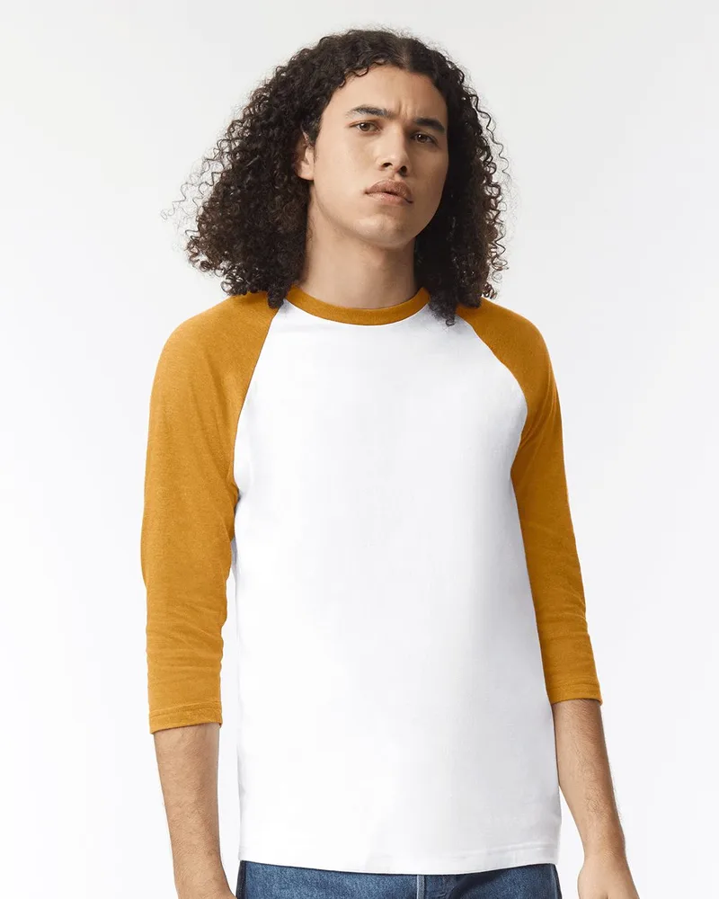 American Apparel® Unisex CVC Raglan T-Shirt view 2