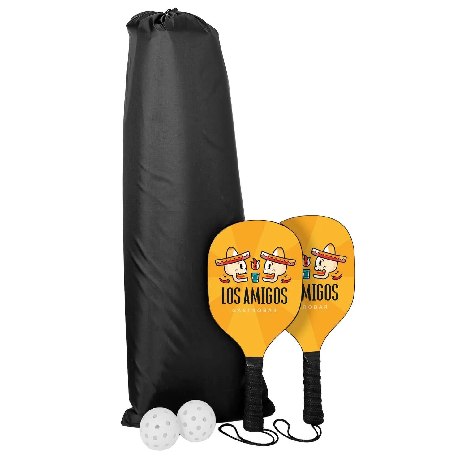 Pickleball Set with Net, Double-Sided Paddles view 6