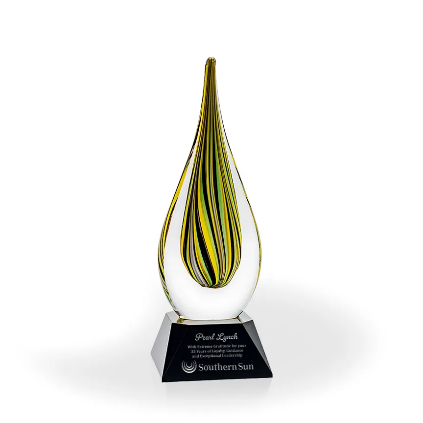 Linden Flame Art Glass Award