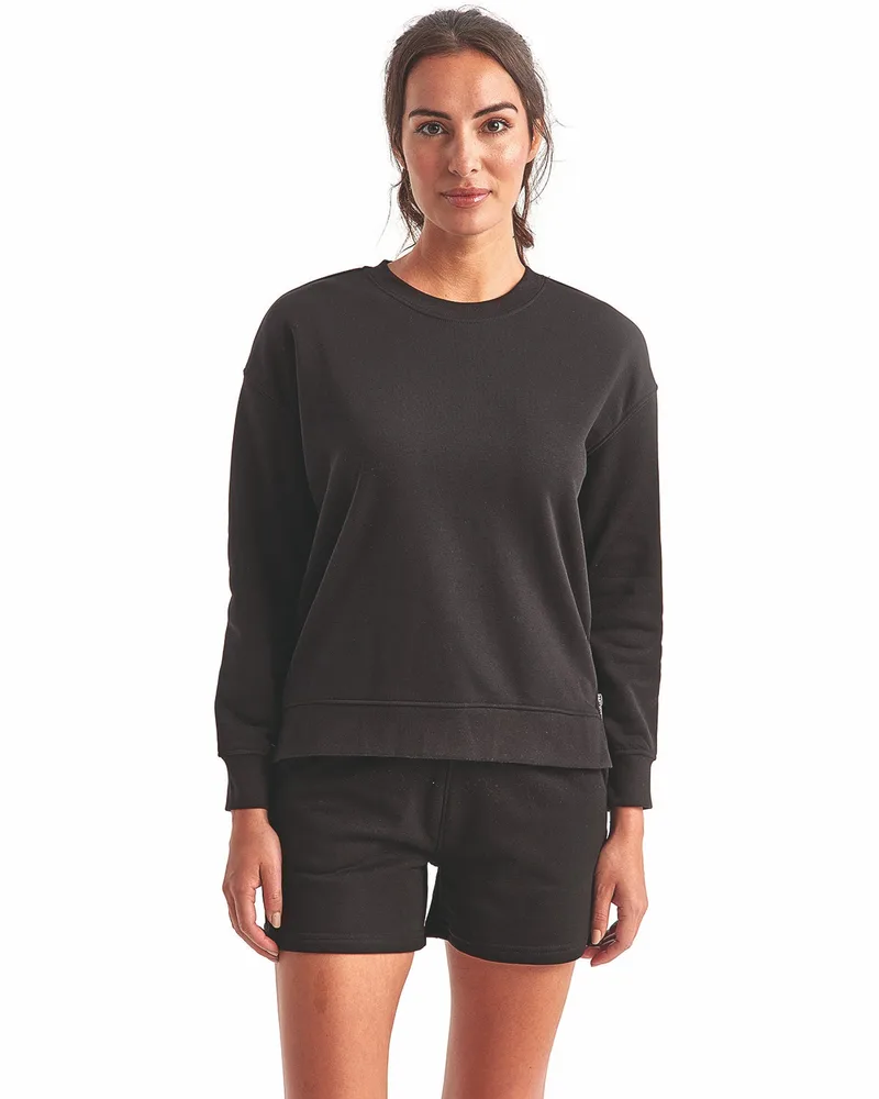 TriDri® Women's Billie Side-Zip Crewneck Sweatshirt