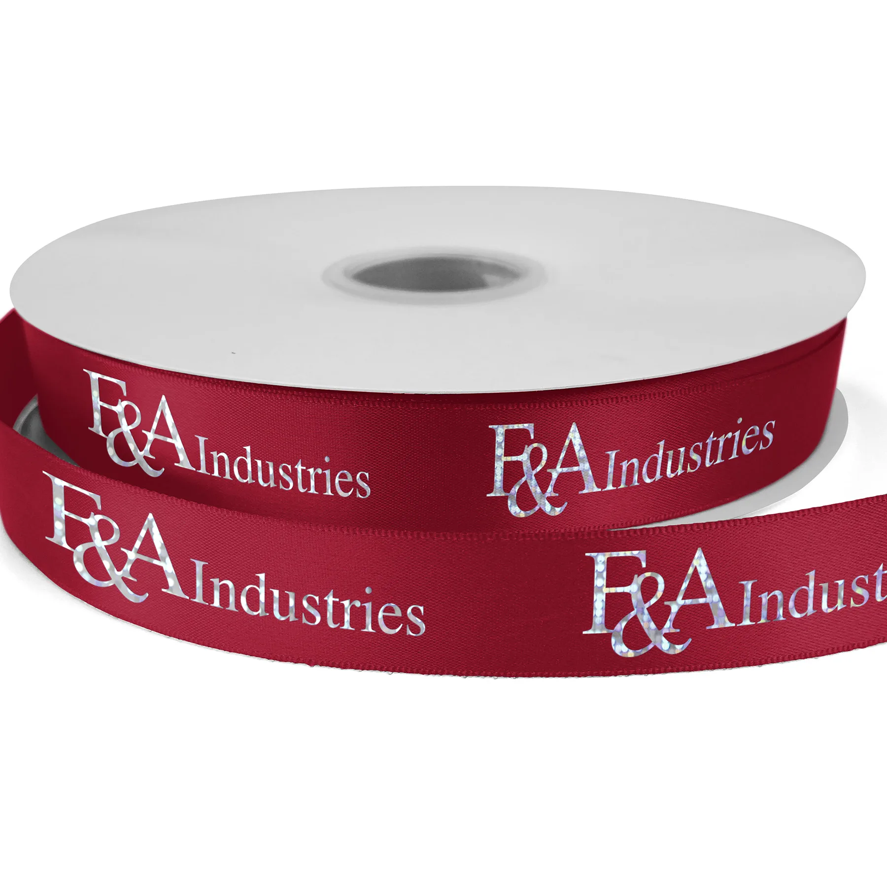 7/8" Bridal Satin Ribbon - 50yrd roll - Foil Print