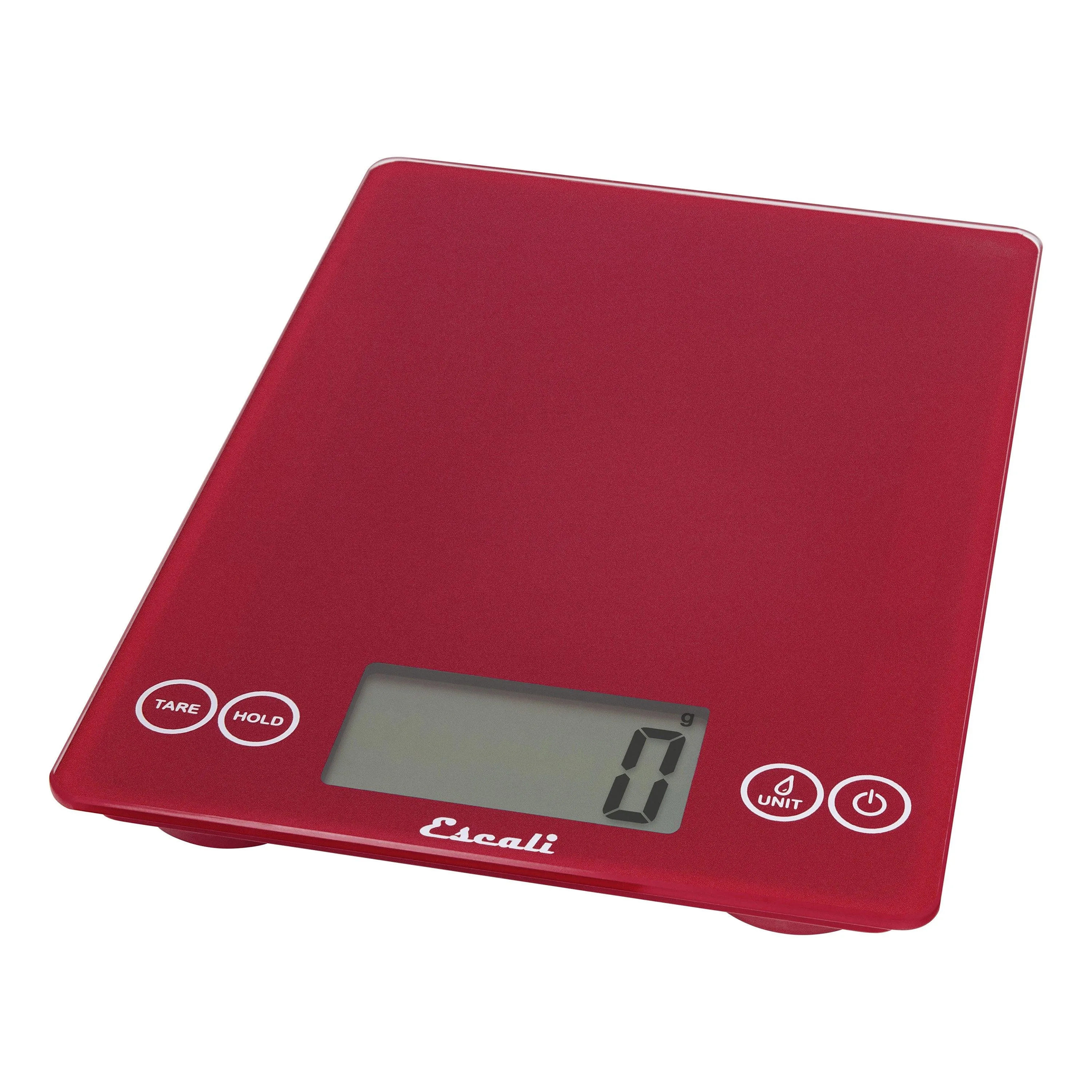 Escali Arti Glass Rio Red Digital Kitchen Scale