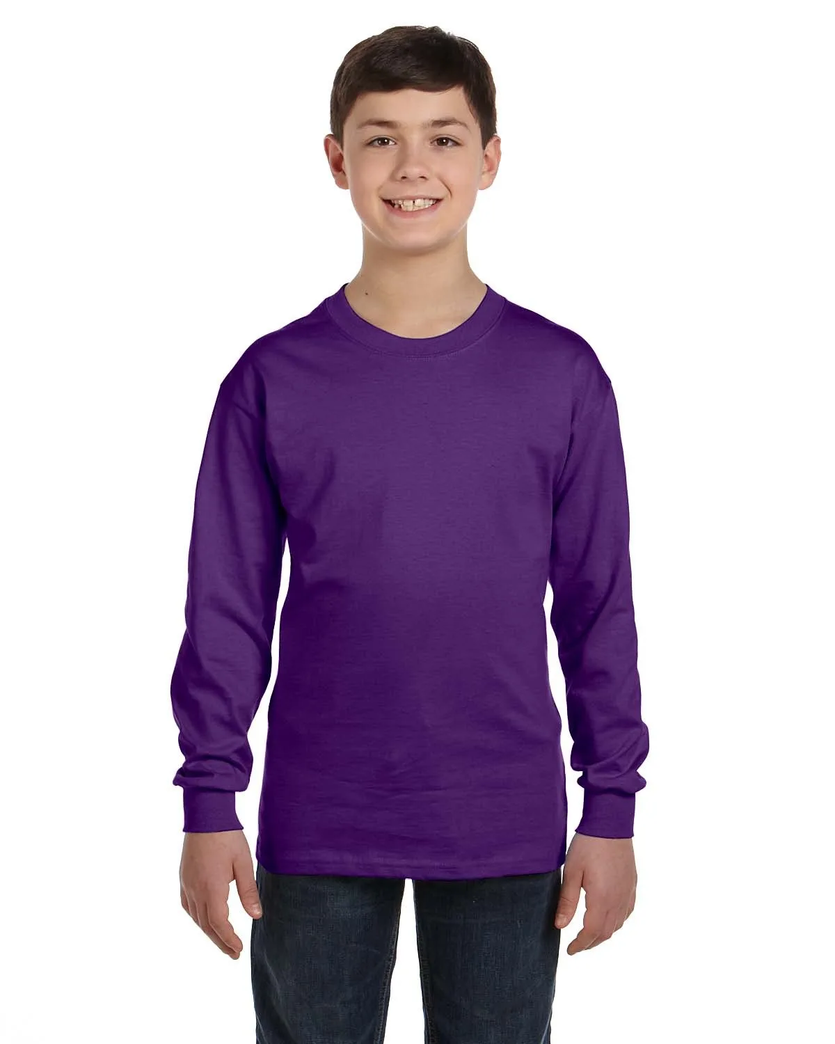 Gildan Youth Heavy Cotton™ Long-Sleeve T-Shirt view 7