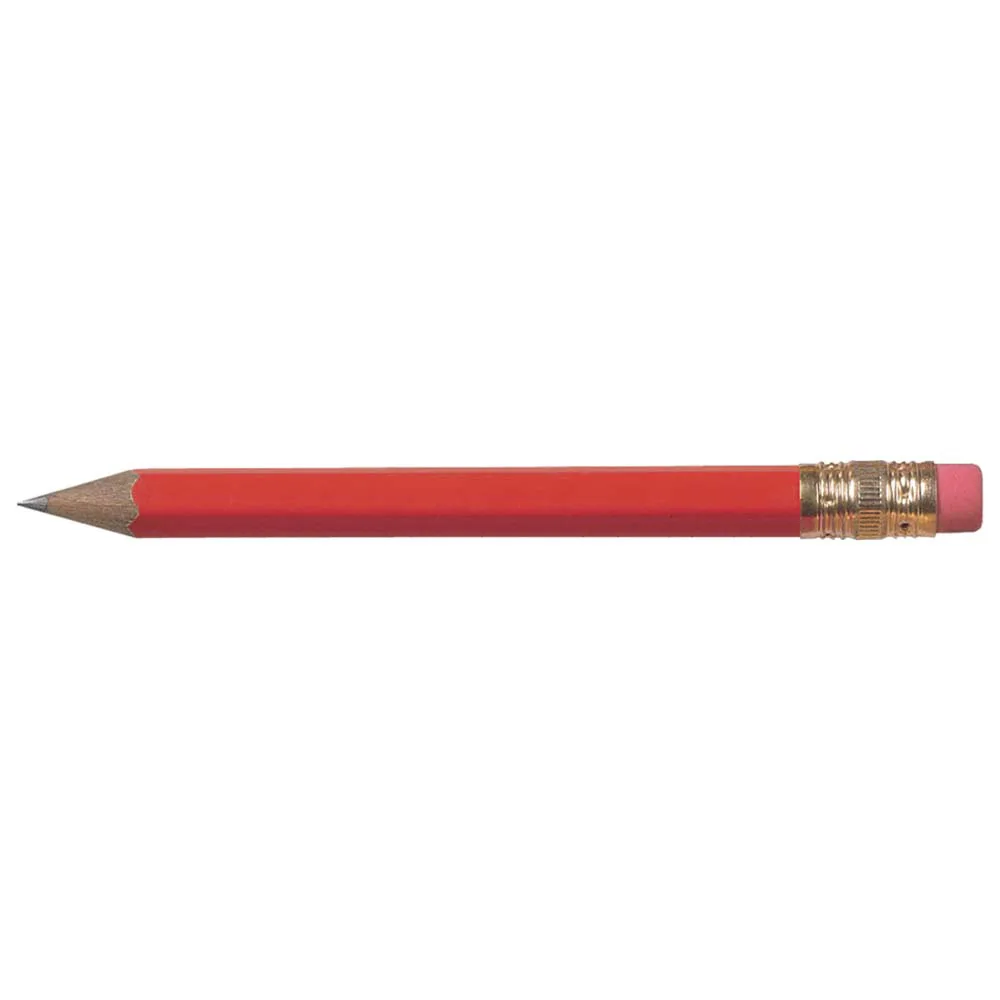 Hexagon Golf Pencil w/Eraser view 2