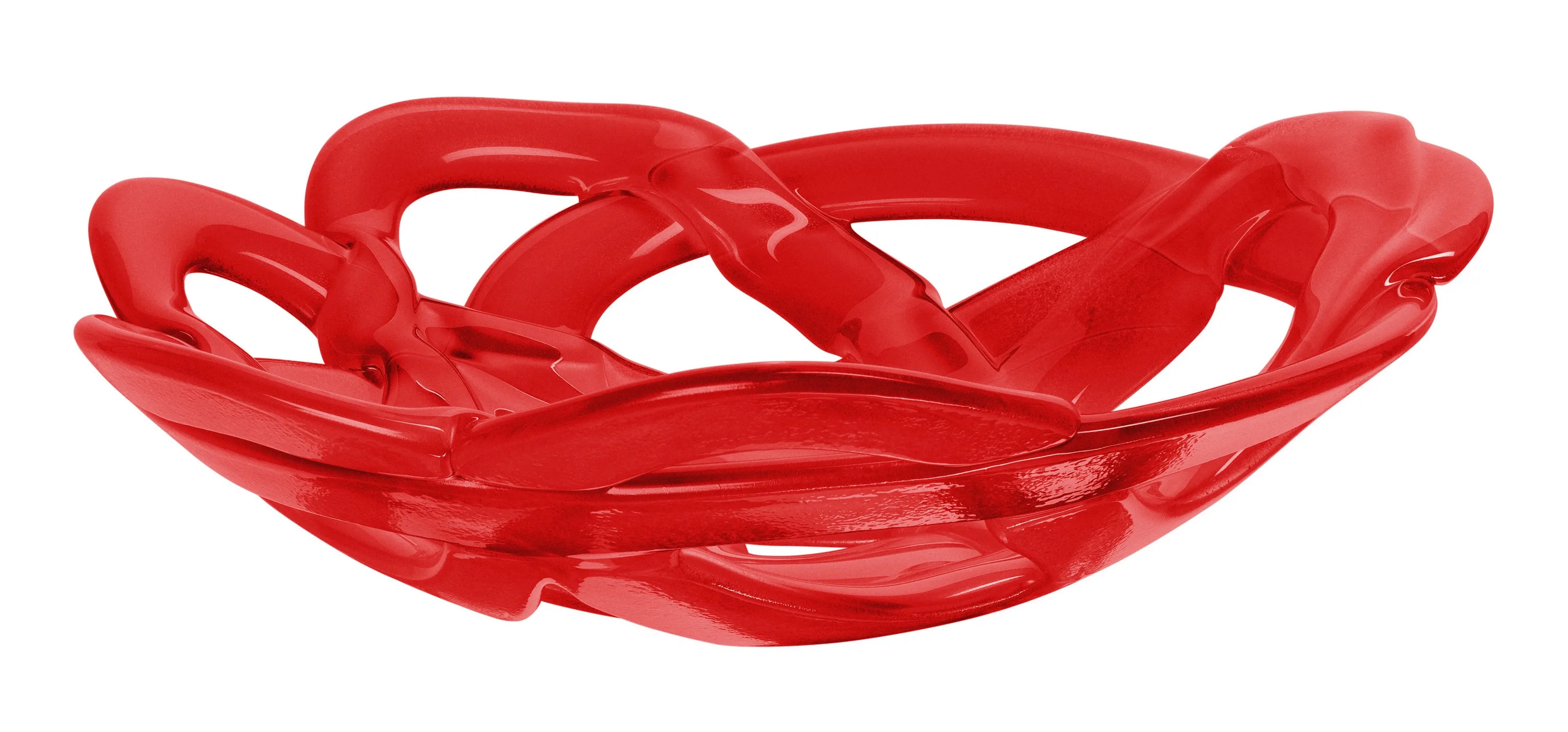 Kosta Boda Basket Bowl Red Large