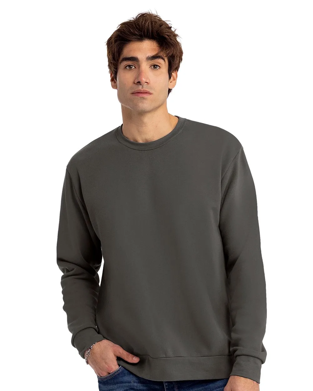 Next Level Apparel® Unisex Santa Barbara Crewneck Sweatshirt view 2