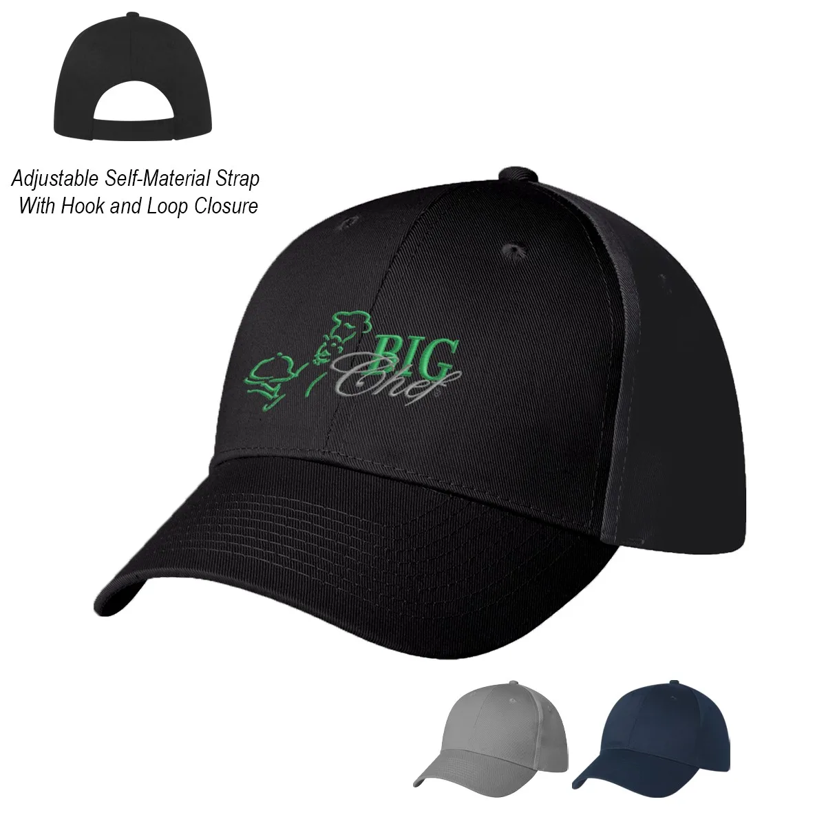 6 Panel Polyester Cap view 2