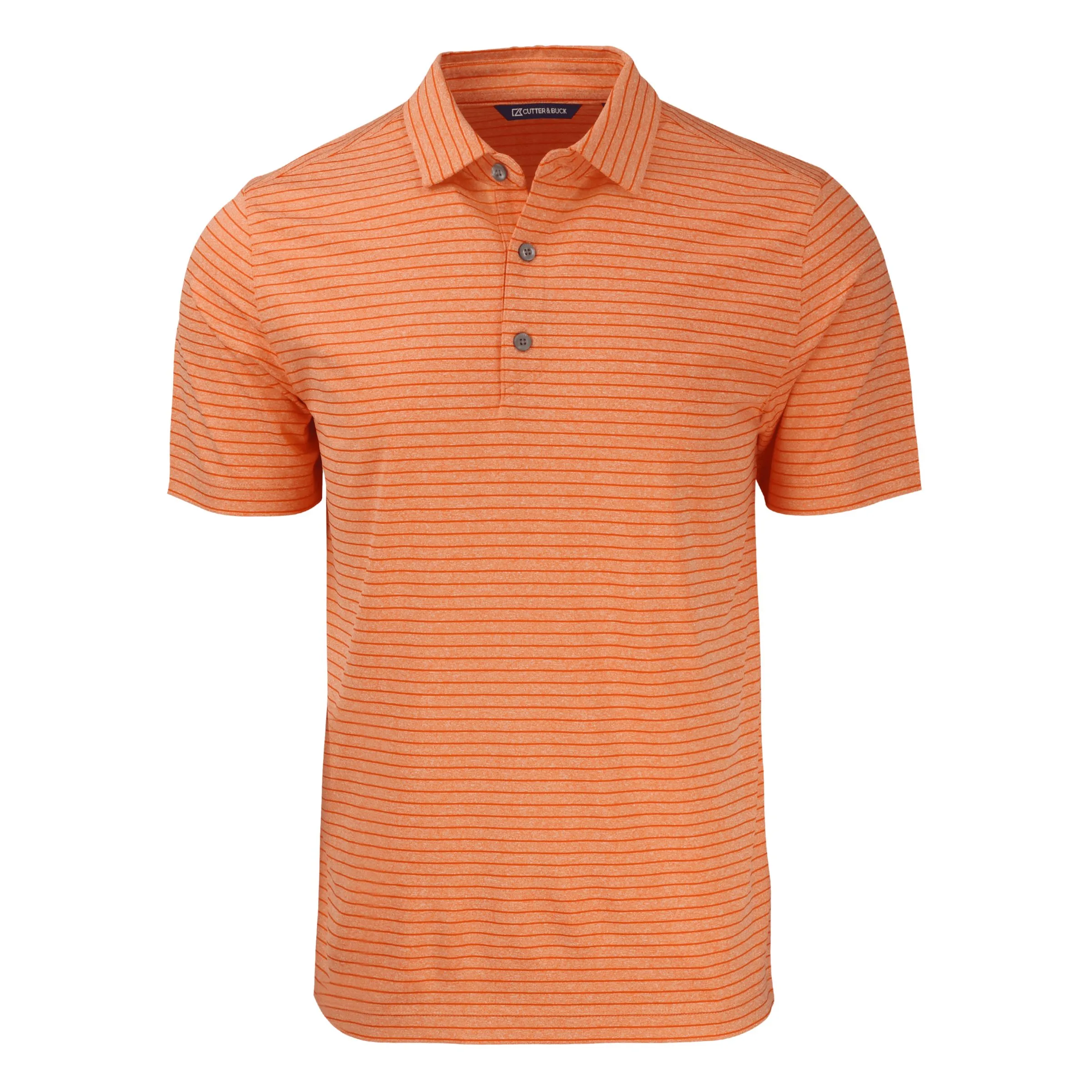 Cutter & Buck Forge Eco Heather Stripe Stretch Recycled Mens Polo view 4