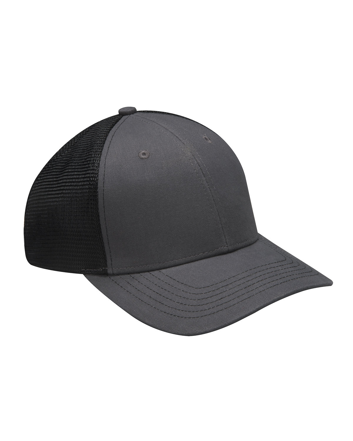 Adams Cap Brushed Cotton/Soft Mesh Trucker Style Cap