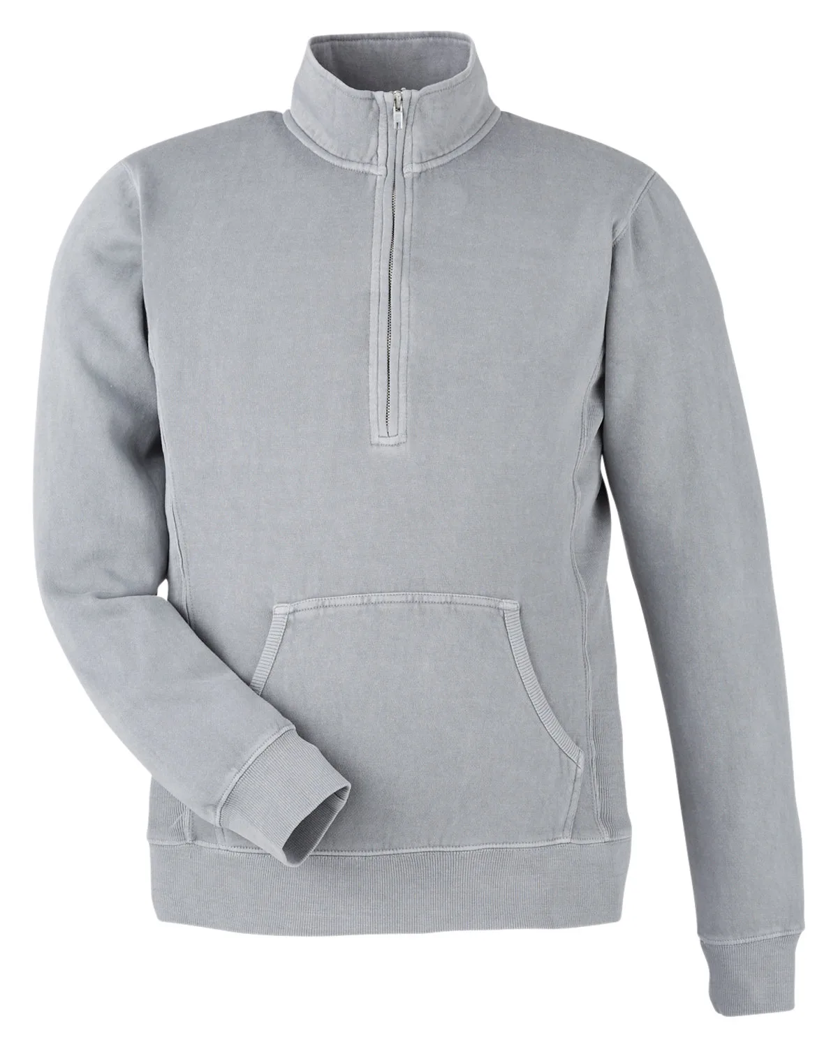 J AMERICA Unisex Pigment Dyed Fleece Quarter-Zip