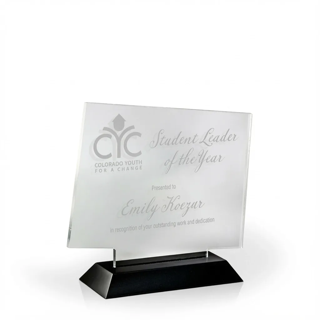 Colorado Award with Black Wood Base view 3