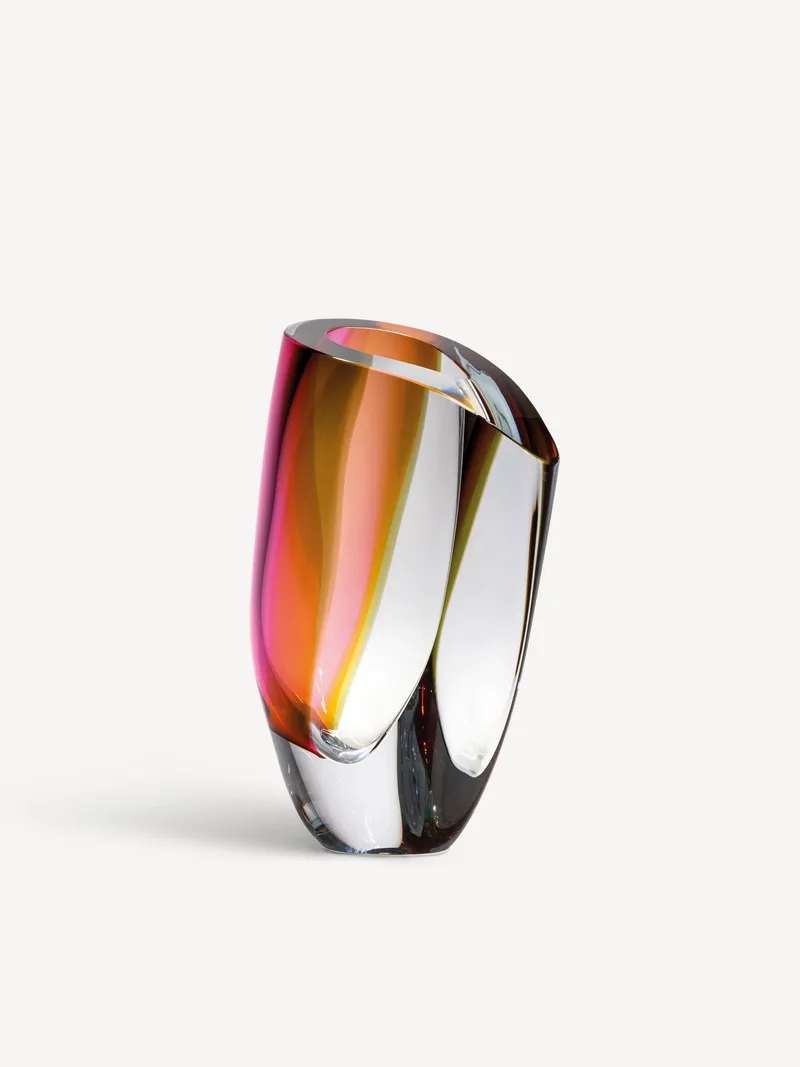 Kosta Boda Mirage Xl Gray/Red