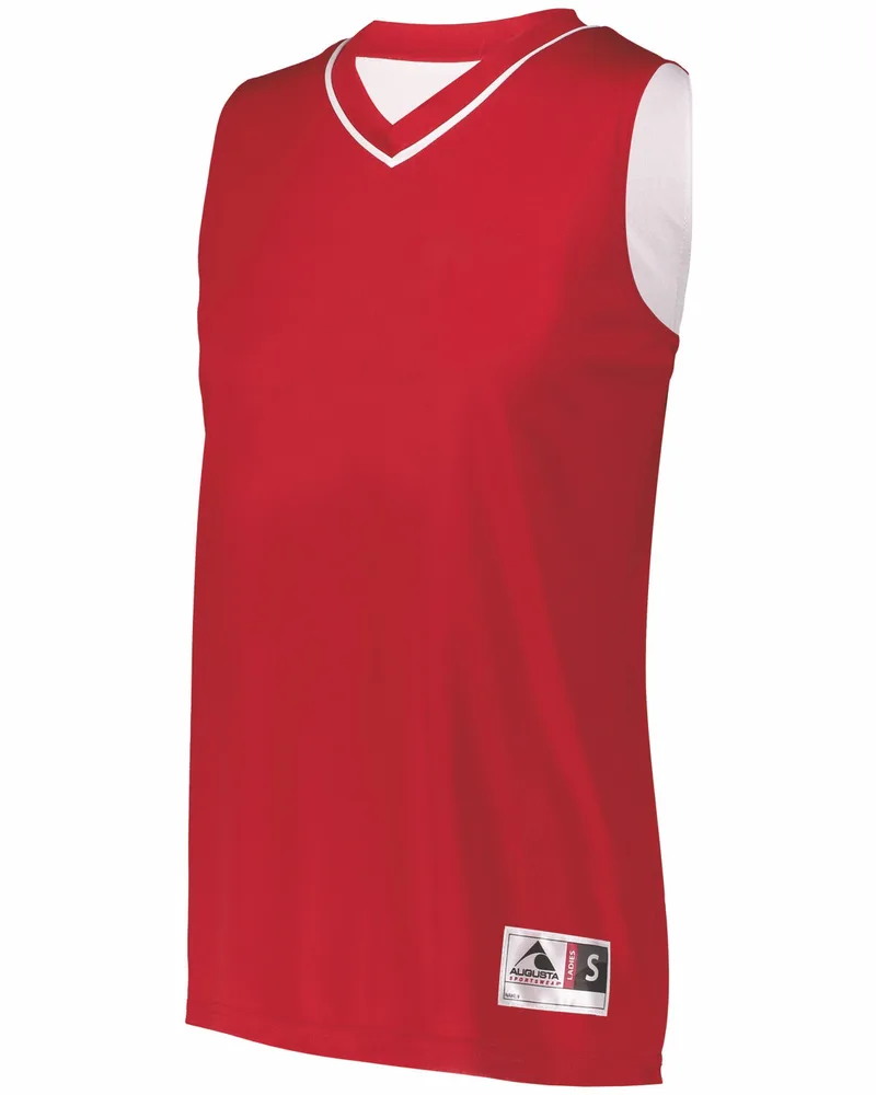 Augusta Ladies' Reversible Two-Color Sleeveless Jersey view 4
